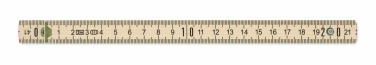 Logotrade promotional gift picture of: Carpenter ruler in wood 2m