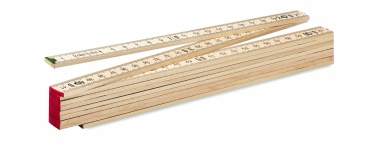 Logotrade promotional giveaway image of: Carpenter ruler in wood 2m