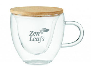 Logo trade promotional merchandise picture of: Double wall borosilicate glass