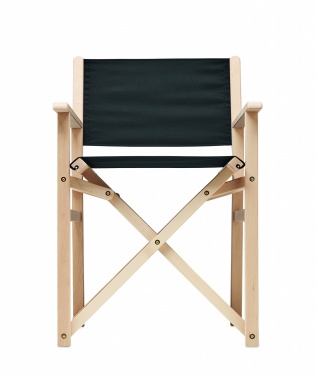 Logo trade promotional gifts picture of: Foldable wooden beach chair