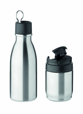 Logo trade promotional gifts image of: 2 in 1 double wall bottle 500ml