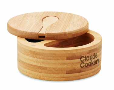 Logo trade promotional products image of: Salt and pepper bamboo box