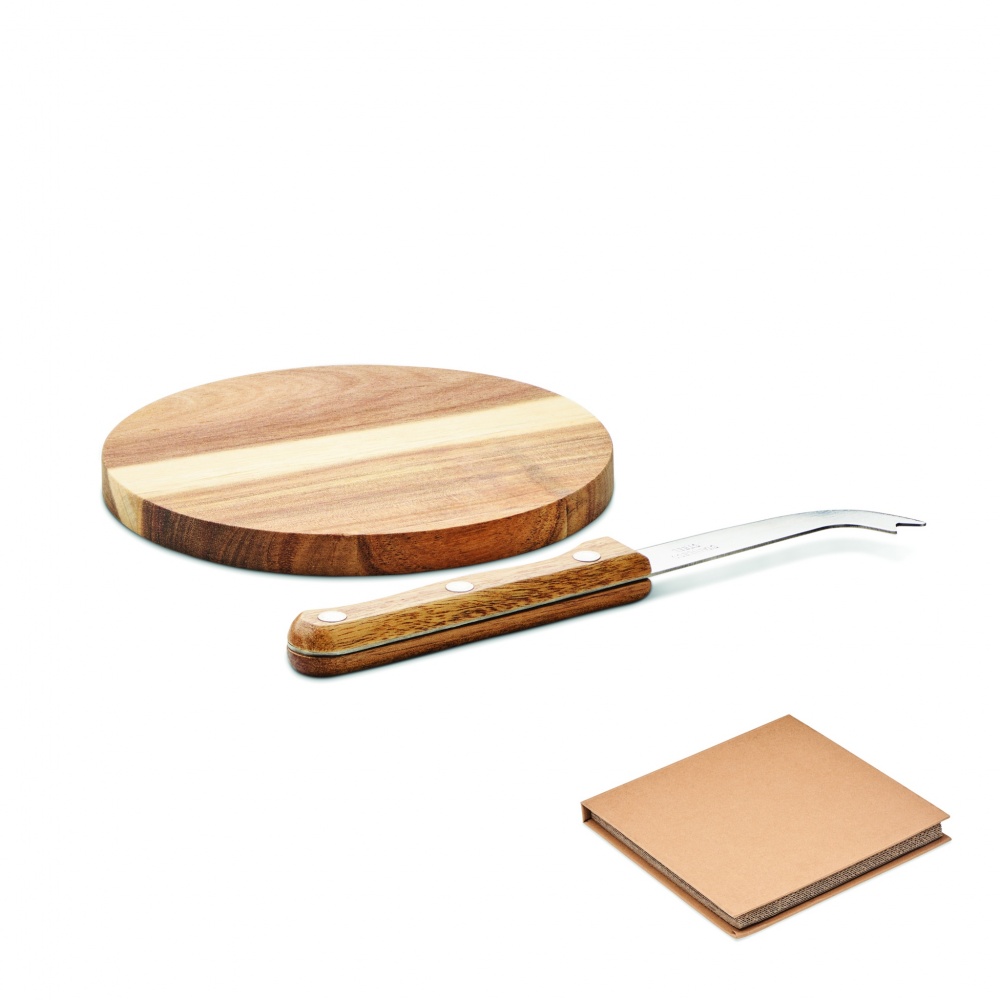 Logo trade promotional gifts image of: Acacia cheese board set Dresden