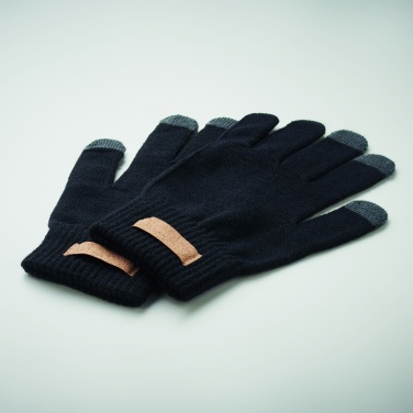 Logo trade advertising products image of: RPET tactile gloves