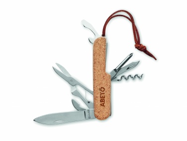 Logotrade promotional gifts photo of: Multi tool pocket knife cork
