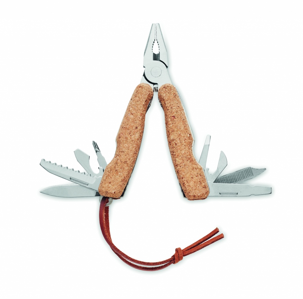 Logo trade promotional products image of: Multi tool pocket knife cork