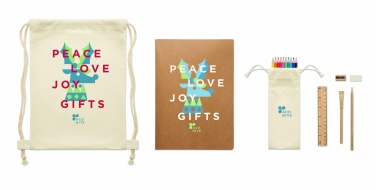 Logo trade promotional items picture of: Kids drawing set in drawstring