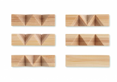 Logo trade promotional items image of: Bamboo brain teaser star shape