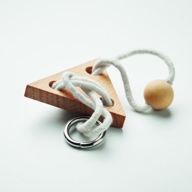 Logo trade promotional products picture of: Wooden brain teaser triangle