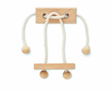 Logo trade promotional products image of: Wooden brain teaser rectangle