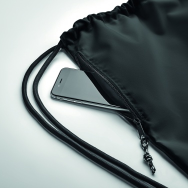 Logotrade business gift image of: Large drawstring bag 300D RPET
