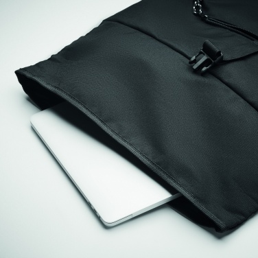 Logotrade business gifts photo of: 600D RPET rolltop backpack