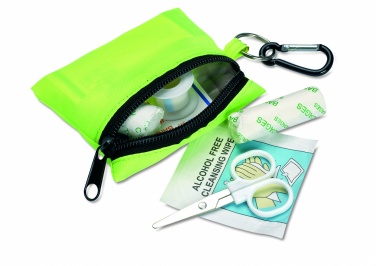 Logo trade promotional item photo of: First aid kit w/ carabiner