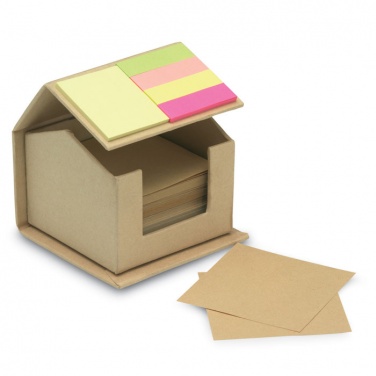 Logo trade promotional merchandise photo of: Memo/sticky notes pad recycled
