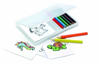 Logo trade promotional items image of: Wooden pencil colouring set