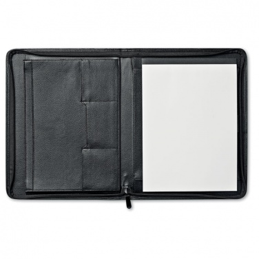 Logo trade promotional giveaway photo of: A4 leather conference folder