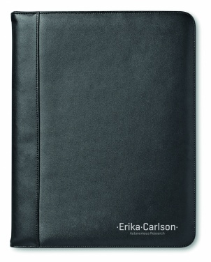 Logo trade promotional items picture of: A4 leather conference folder