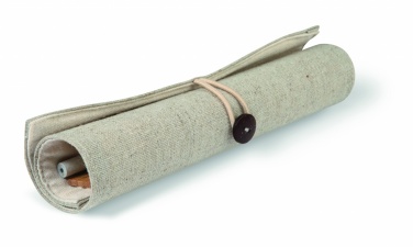 Logo trade promotional items picture of: Stationary set in cotton pouch