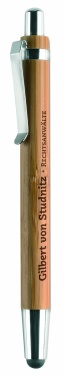 Logotrade advertising products photo of: Ball pen in ABS and bamboo