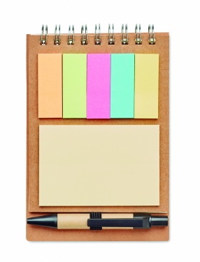 Logo trade corporate gift photo of: Notepad with pen and memo pad