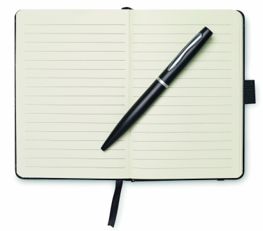 Logotrade promotional giveaway image of: A6 notebook with pen 72 lined