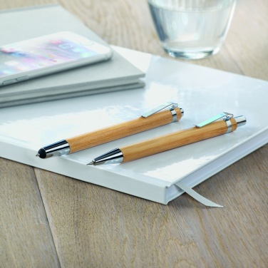 Logotrade corporate gift picture of: Bamboo pen and pencil set