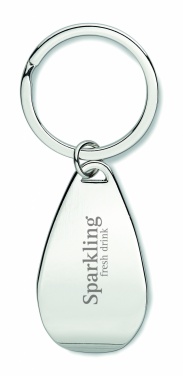 Logotrade promotional gift picture of: Bottle opener key ring Tornio