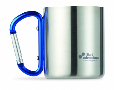 Logotrade promotional item picture of: Metal mug & carabiner handle