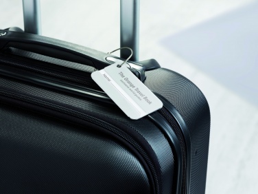 Logo trade advertising products picture of: Aluminium luggage tag