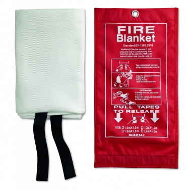 Logo trade advertising products image of: Fire blanket in pouch 100x95cm
