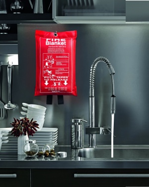 Logotrade promotional giveaway image of: Fire blanket in pouch 100x95cm