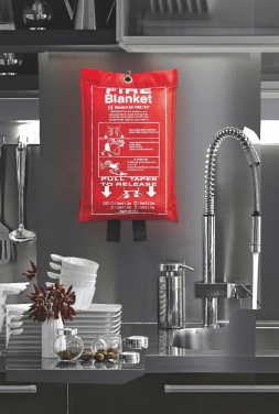 Logotrade promotional gift picture of: Fire blanket in pouch 100x95cm