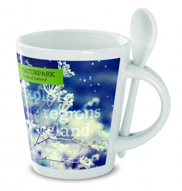 Logo trade promotional item photo of: Sublimation mug with spoon