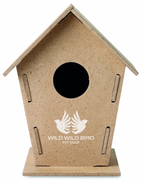 Logo trade corporate gifts image of: Wooden bird house