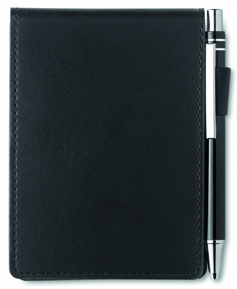 Logotrade promotional merchandise photo of: A7 notepad in PU pouch w/pen