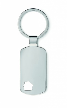 Logo trade promotional gifts image of: Key ring with house detail Jelgava