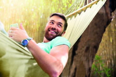 Logo trade promotional gifts image of: Hammock polycotton