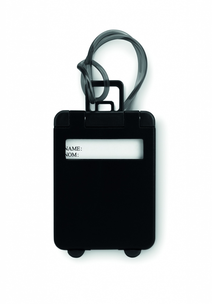 Logo trade promotional merchandise photo of: Luggage tags plastic