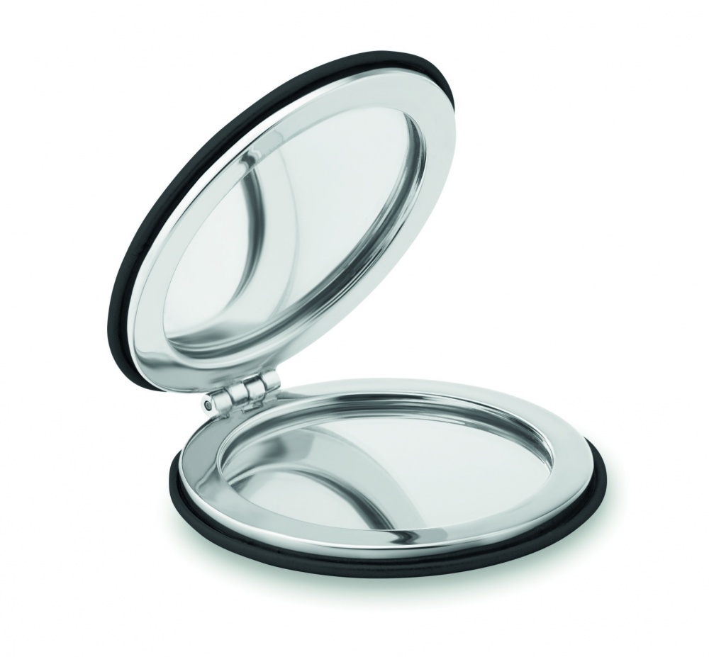Logo trade promotional giveaway photo of: Round PU mirror