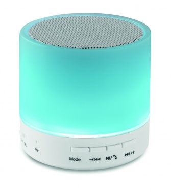 Logotrade business gift image of: Round wireless speaker LED