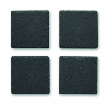 Logo trade advertising products picture of: Slate coasters with EVA bottom