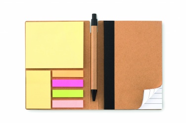 Logotrade promotional product image of: Notebook w/pen & memo pad