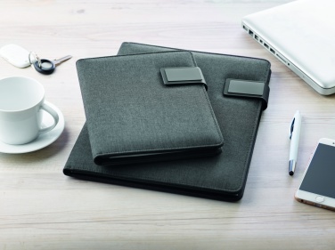 Logotrade promotional gift picture of: A4 folder with power bank