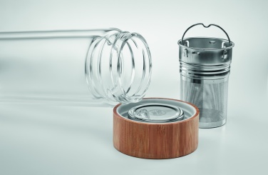 Logo trade promotional gift photo of: Double wall glass bottle 400ml München