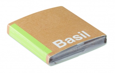 Logotrade promotional item image of: Compost with seeds "BASIL"