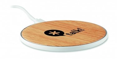 Logo trade corporate gift photo of: Wireless charger round 5W TISPAD