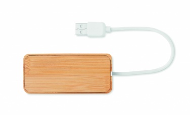 Logotrade promotional giveaways photo of: Bamboo USB 3 ports hub