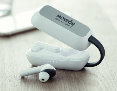 Logotrade promotional giveaways photo of: TWS wireless charging earbuds