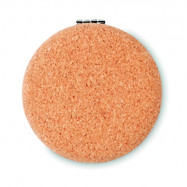 Logo trade promotional gifts image of: Pocket mirror with cork cover