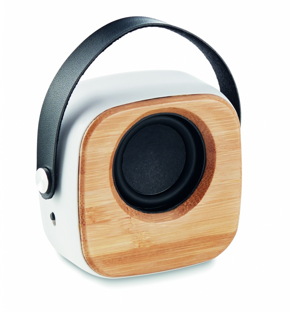 Logotrade advertising product image of: Speaker 3W with bamboo front side